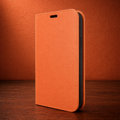 Piel Frama iPhone 14 Plus FramaSlimCards Leather Case - Orange