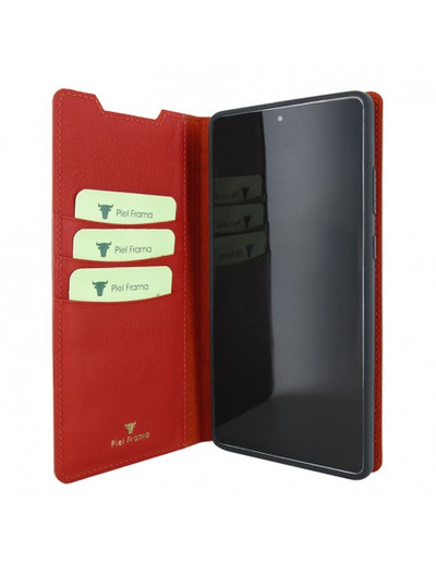 Piel Frama Galaxy Note 20 FramaSlimCards Leather Case - Red