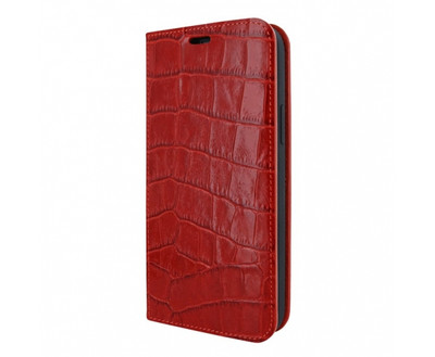 Piel Frama iPhone 15 Pro Max Red Crocodile FramaSlim Leather Case