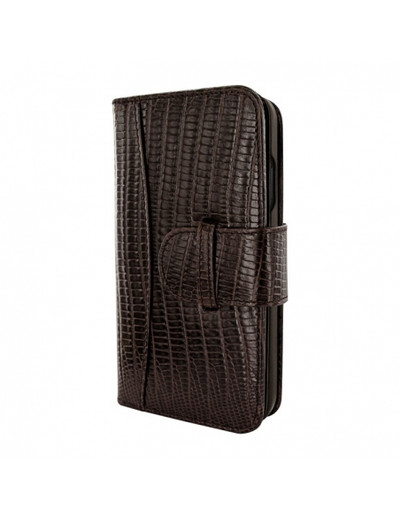 Piel Frama iPhone 15 Pro Brown Lizard WalletMagnum Leather Case