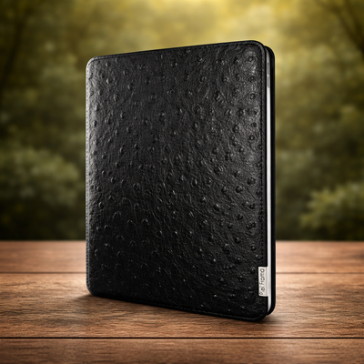 Piel Frama Black Ostrich FramaSlim Leather Case for iPad Pro 13-inch (2024)