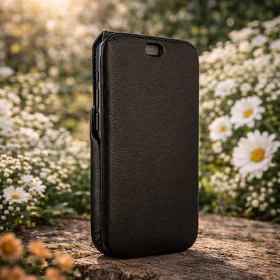 Piel Frama Black iMagnum Leather Case for iPhone 16 Pro | iPhone 16