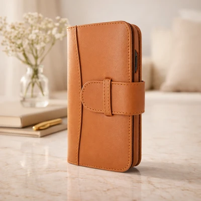 Piel Frama Tan WalletMagnum Leather Case for iPhone 16 Pro