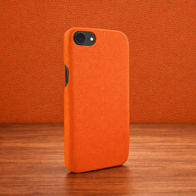 Piel Frama Orange FramaGrip Leather Case for iPhone 16e