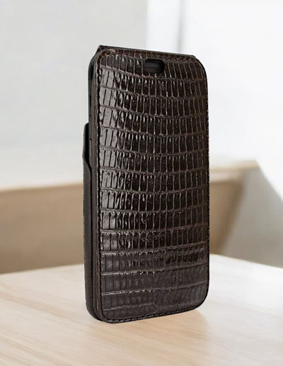 Piel Frama 536 Brown Lizard iMagnum Leather Case for iPhone 17 Pro