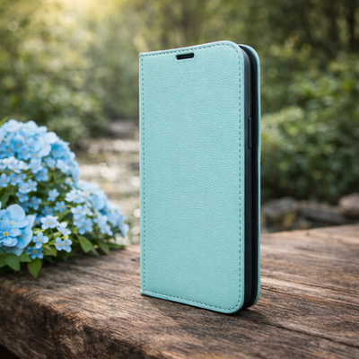 Piel Frama 524 Light Blue FramaSlim Book Style Leather Case for iPhone 17