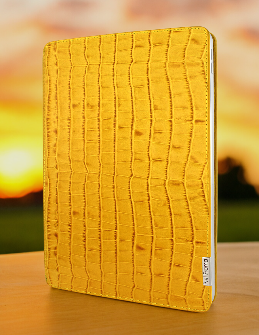 高級レザーケース！Piel Frama iPad mini 4 クロコ型押し Piel Frama Yellow Crocodile FramaSlim Leather Case for iPad