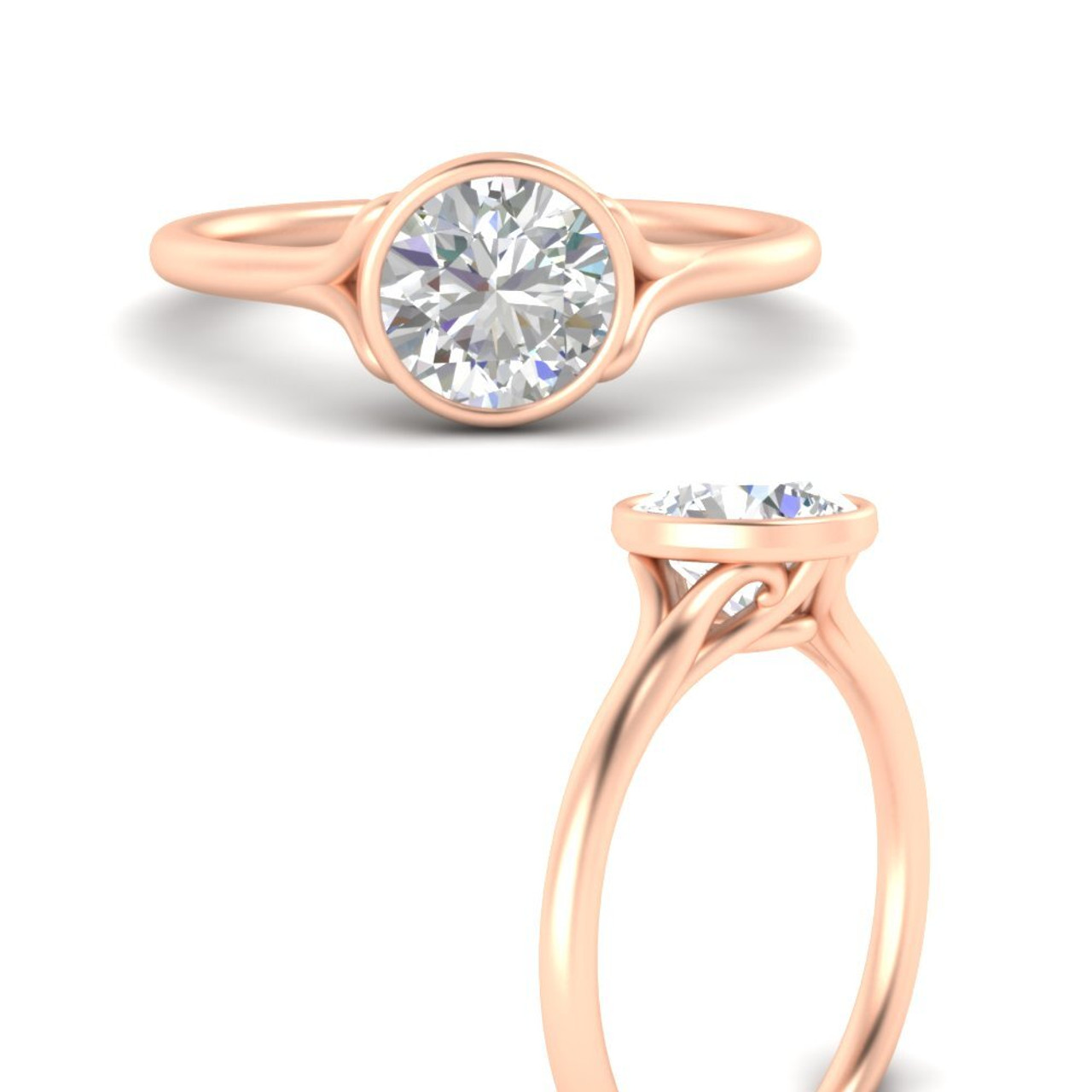 Bezel Engagement Rings