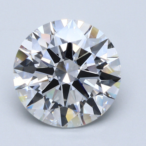 6.02 Carat Round Cut Lab Grown