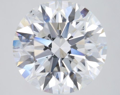 6.02 Carat Round Cut Lab Grown