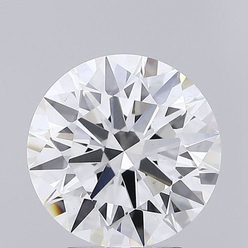 3.23 Carat Round Cut Lab Grown