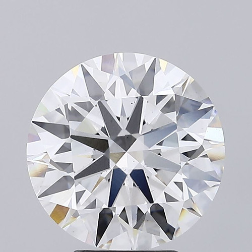 5.54 Carat Round Cut Lab Grown