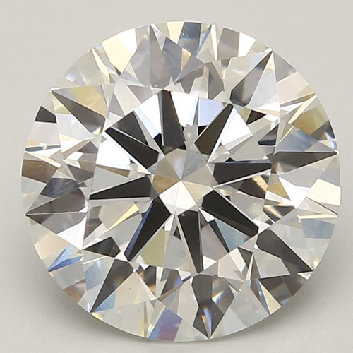 6.41 Carat Round Cut Lab Grown
