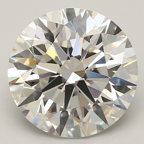 6.36 Carat Round Cut Lab Grown