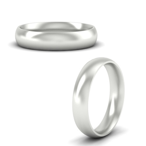 5 mm mens gold comfort fit wedding band in FDM9545ANGLE3 5.00MM NL WG