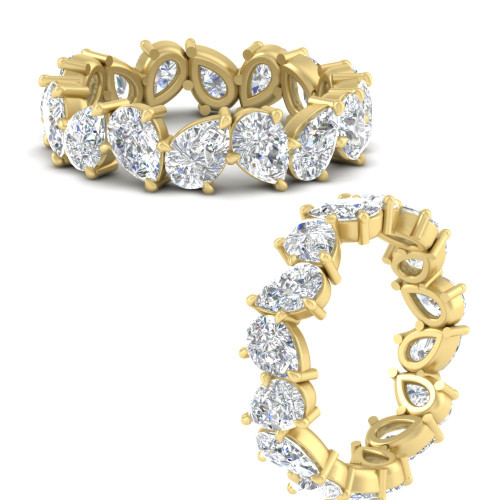 6-carat-pear-shape-full-diamond-eternity-wedding-band-in-FD8931PEBANGLE3-6.00CT-NL-YG