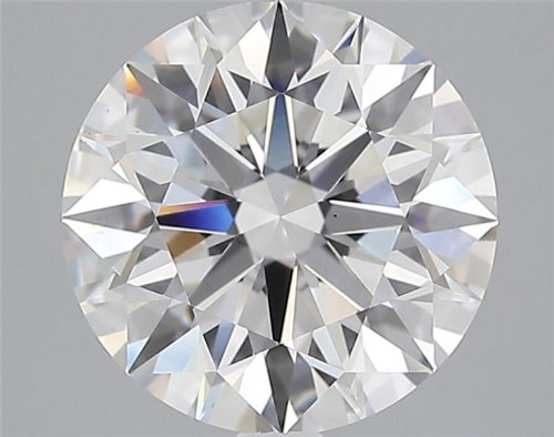 3.41 Carat Round Cut Lab Grown