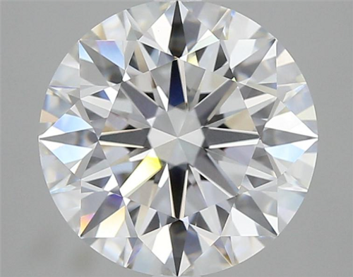 3.67 Carat Round Cut Lab Grown