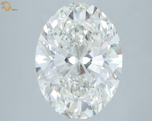 4.44 Carat Oval Lab Grown