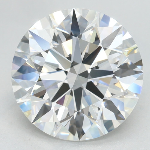 3.74 Carat Round Cut Lab Grown