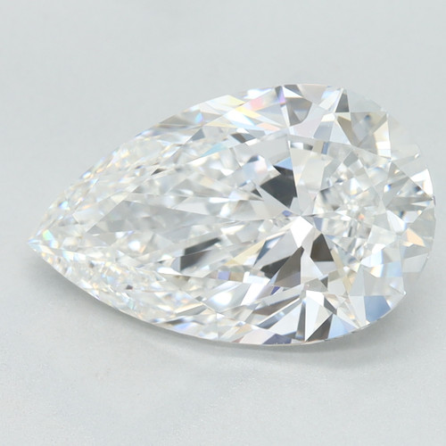3.06 Carat Pear Lab Grown