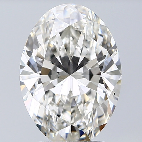 3.83 Carat Oval Lab Grown