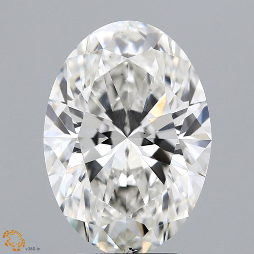 4.08 Carat Oval Lab Grown
