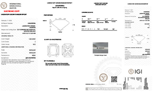 1.05 Carat Radiant Lab Grown 1.05 Carat Radiant Lab Grown