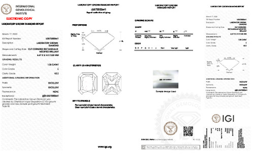 1.05 Carat Radiant Lab Grown 1.05 Carat Radiant Lab Grown