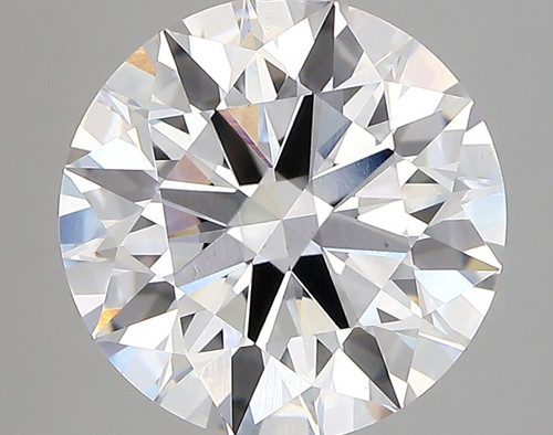 4.37 Carat Round Cut Lab Grown 4.37 Carat Round Cut Lab Grown