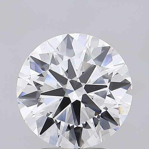 3.41 Carat Round Cut Lab Grown