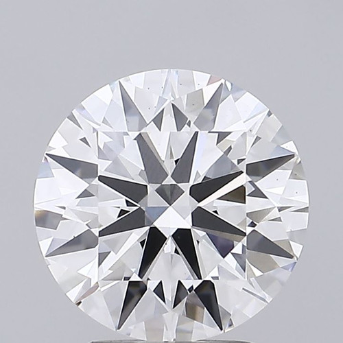 3.17 Carat Round Cut Lab Grown