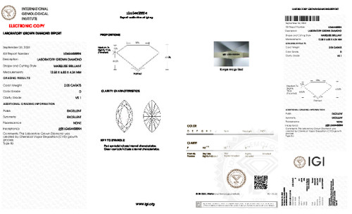 2.05 Carat Marquise Lab Grown