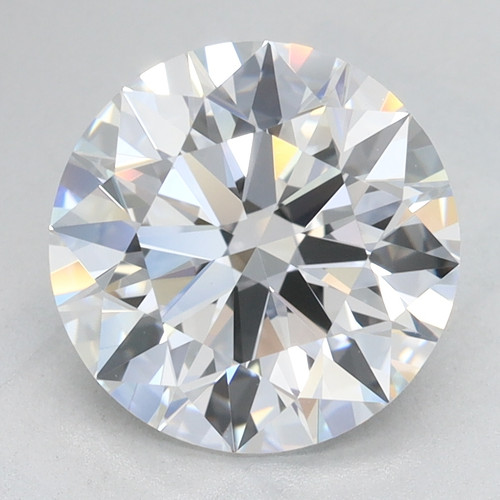 2.54 Carat Round Cut Lab Grown