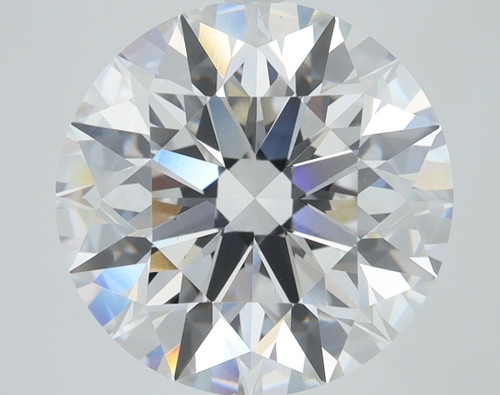 6.46 Carat Round Cut Lab Grown