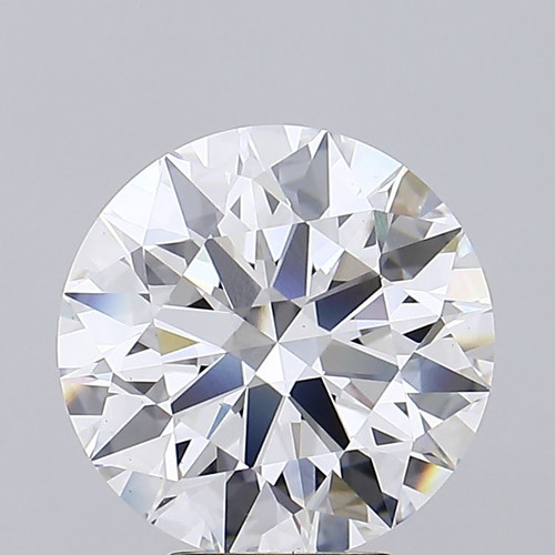 6.31 Carat Round Cut Lab Grown 6.31 Carat Round Cut Lab Grown