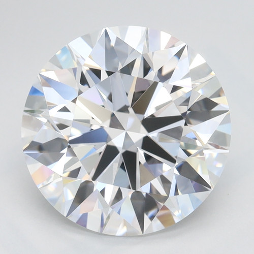 3.48 Carat Round Cut Lab Grown