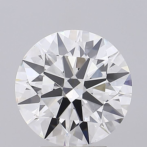 3.74 Carat Round Cut Lab Grown