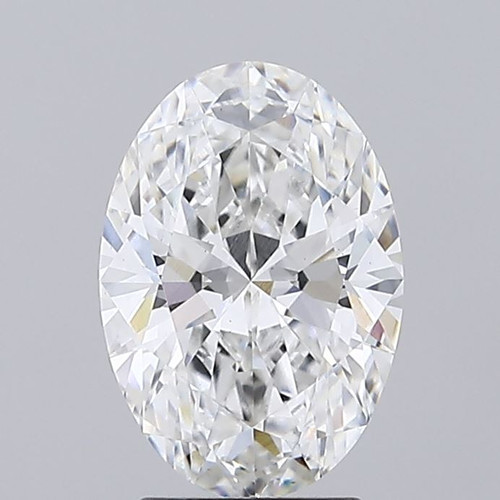 2.44 Carat Oval Lab Grown