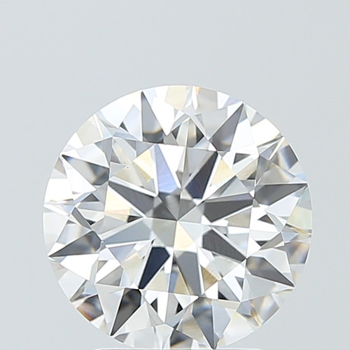 3.08 Carat Round Cut Lab Grown