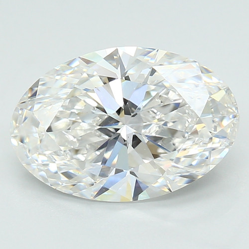 3.07 Carat Oval Lab Grown