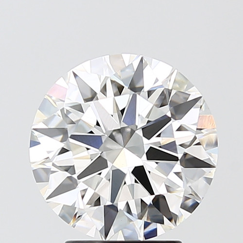 3.08 Carat Round Cut Lab Grown