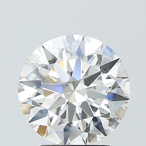 3.08 Carat Round Cut Lab Grown