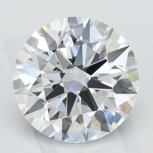 3.42 Carat Round Cut Lab Grown