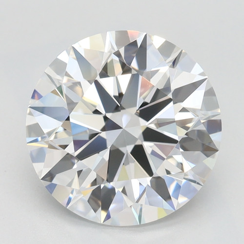3.08 Carat Round Cut Lab Grown