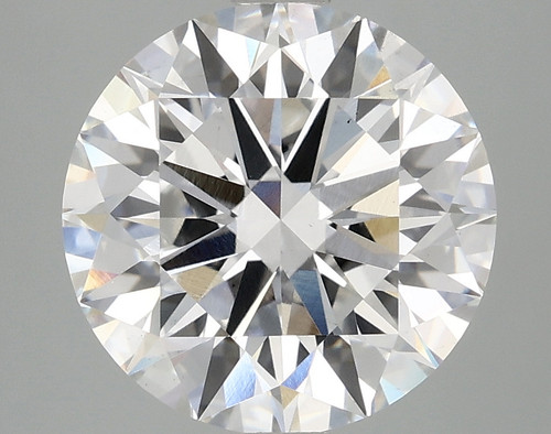 3.84 Carat Round Cut Lab Grown