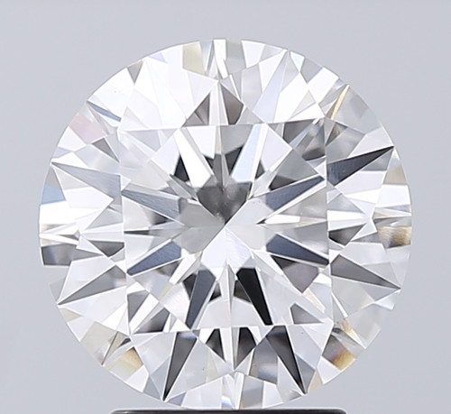 3.08 Carat Round Cut Lab Grown