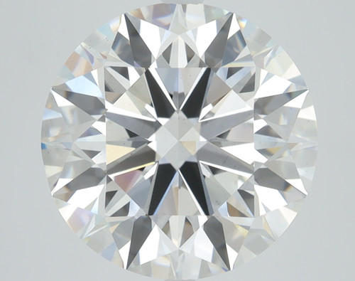 6.59 Carat Round Cut Lab Grown