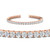 Real Diamond Tennis Bracelet 9 Carat In Rose Gold FDBRC8635ROANGLE2 9.00 CT NL RG