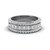 trio pave diamond stack band in 14K white gold FD8130B NL WG